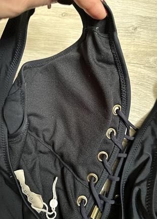 Новий спільний чорний купальник зі шнурівкою coast 2xl