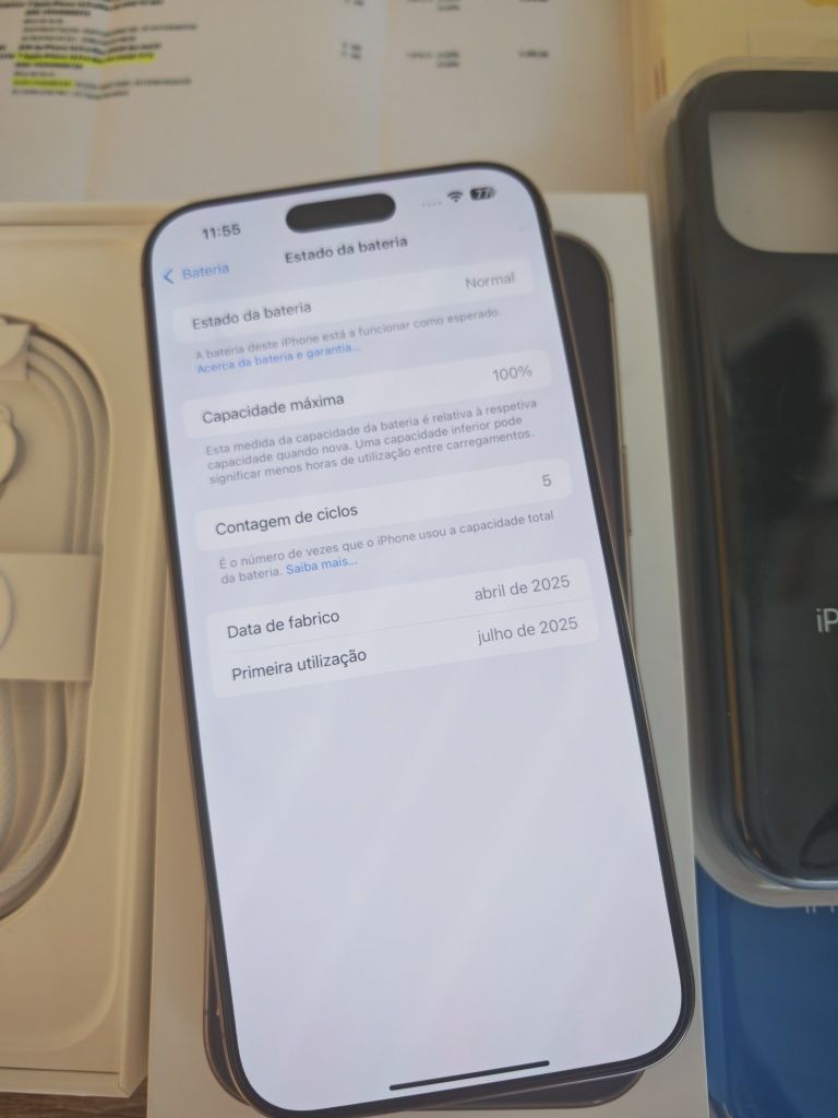 iPhone 16 Pro Max 256GB Desert Titanium Seminovo C/Garantia Aceito Ret