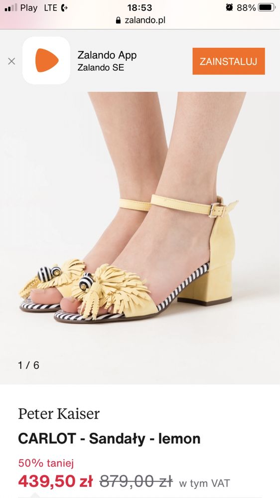Buty, czółenka Peter Kaiser wiosna