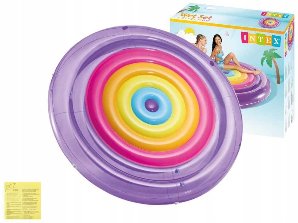 Materac pływająca wyspa RAINBOW Intex 57285 mega wytrzymały