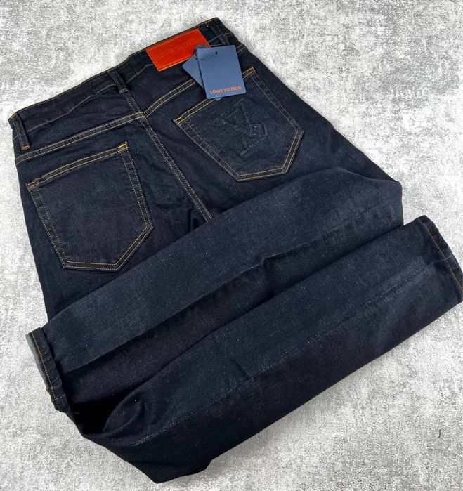 Джинси Louis Vuitton чоловічі темно-сині, джинси луї віттон чоловічі
