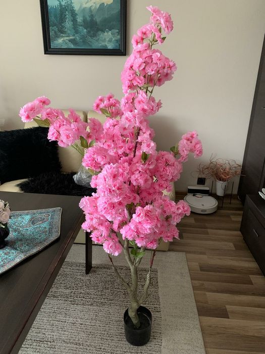 Drzewko  sztuczny kwiat kwitnącej wiśni japońskiej wysokość 150cm