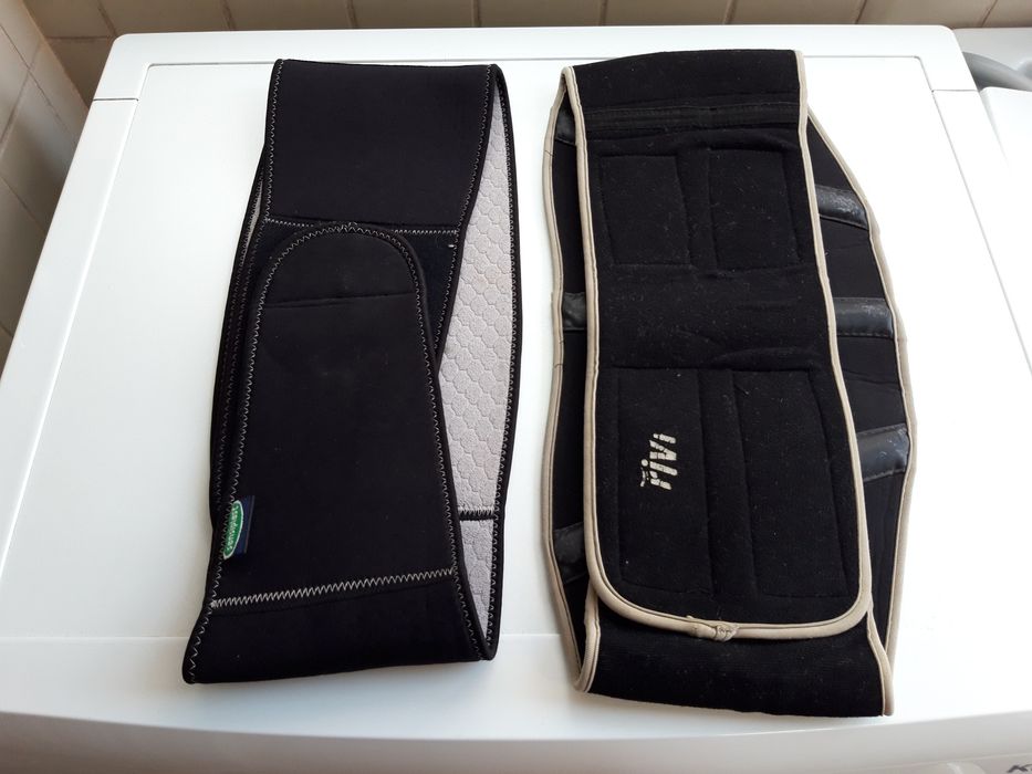 2 cintas lombares para aliviar zona abdominal e lombar