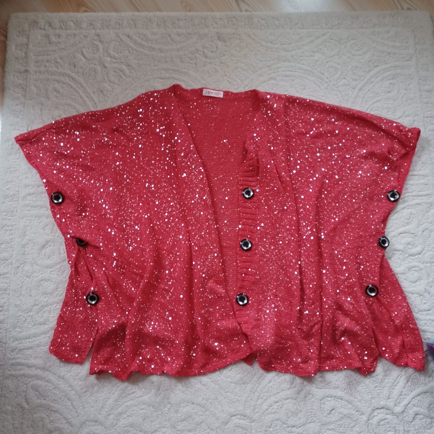 Wdzianko narzutka New Tilt oversize cekiny Xxxxl