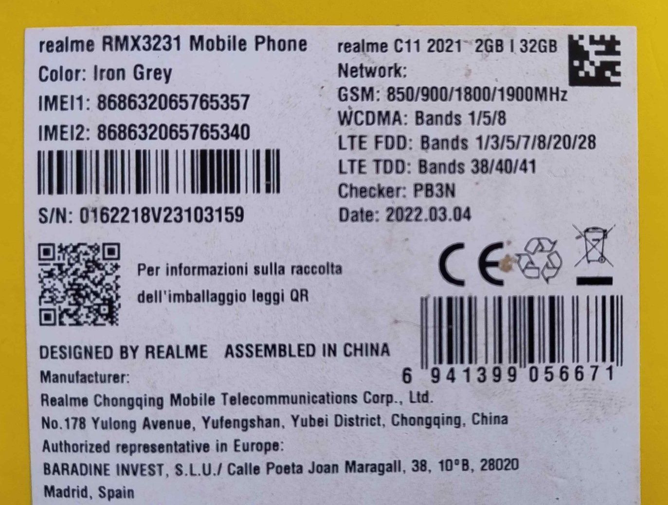 Smartfon Realme C11