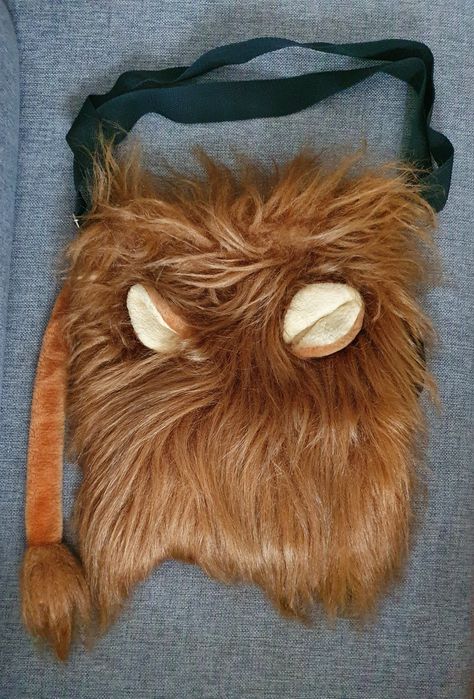 Torebka gadżet lew lwia grzywa przez ramię futerko pluszowa