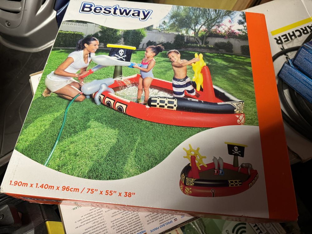 Basen statek piracki 1.90mx1.40mx96cm nowy! Bestway wysylka GRATIS