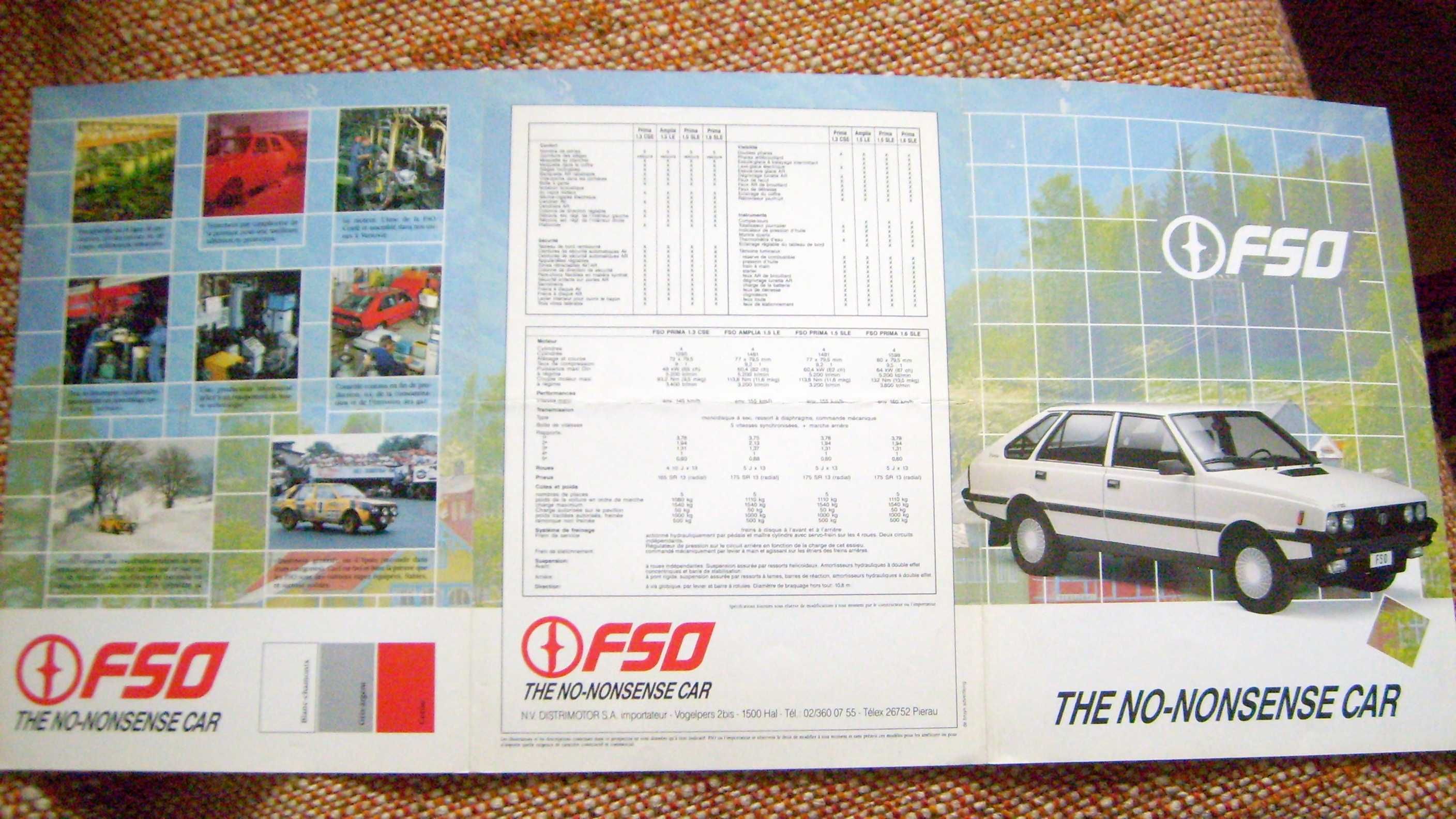 FSO Polonez Prima / Amplia (1.3/1.5/1.6) prospekt Francja, stan BDB-