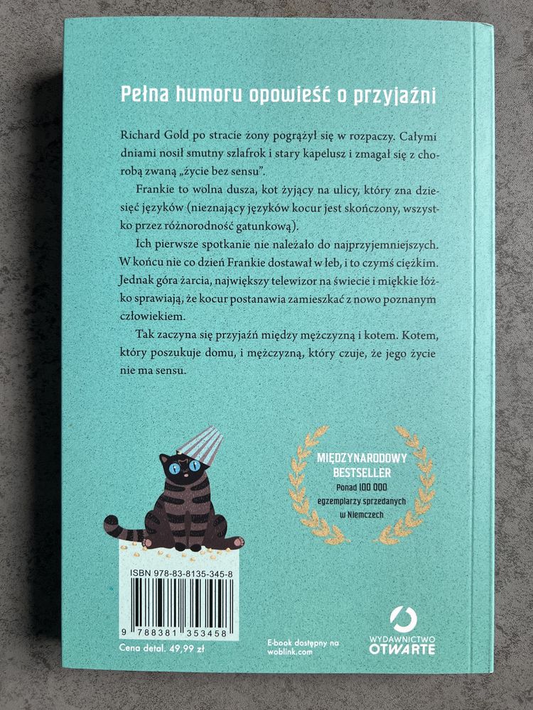 Frankie Jochen Gutsch Maxim Leo powieść o przyjaźni kota z człowiekiem