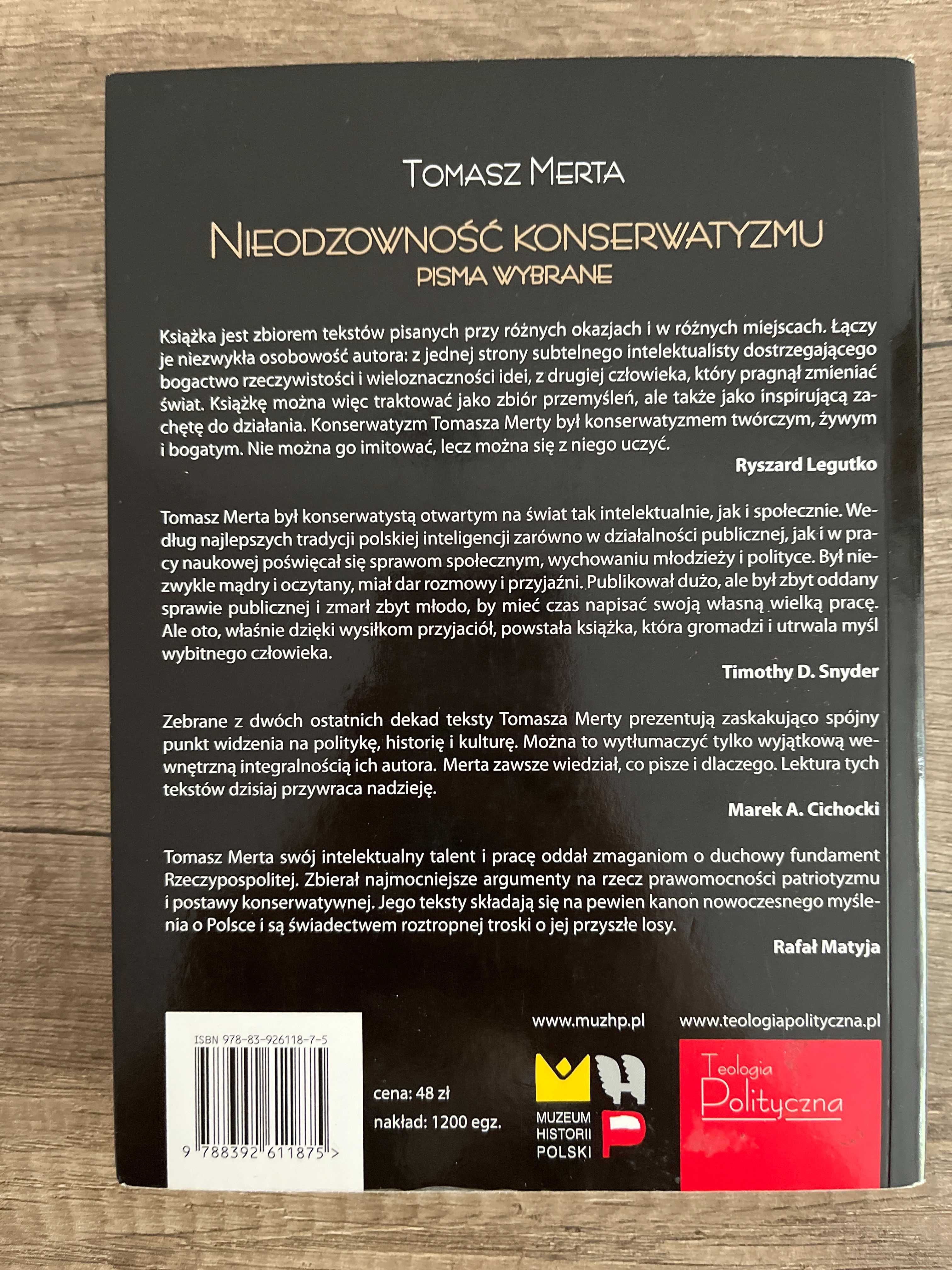 Tomasz Merta Nieodzowność Konserwatyzmu