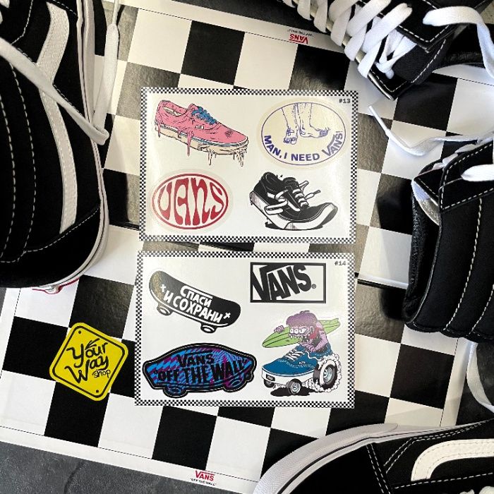 Стікерпаки, наклейки, стікери Vans