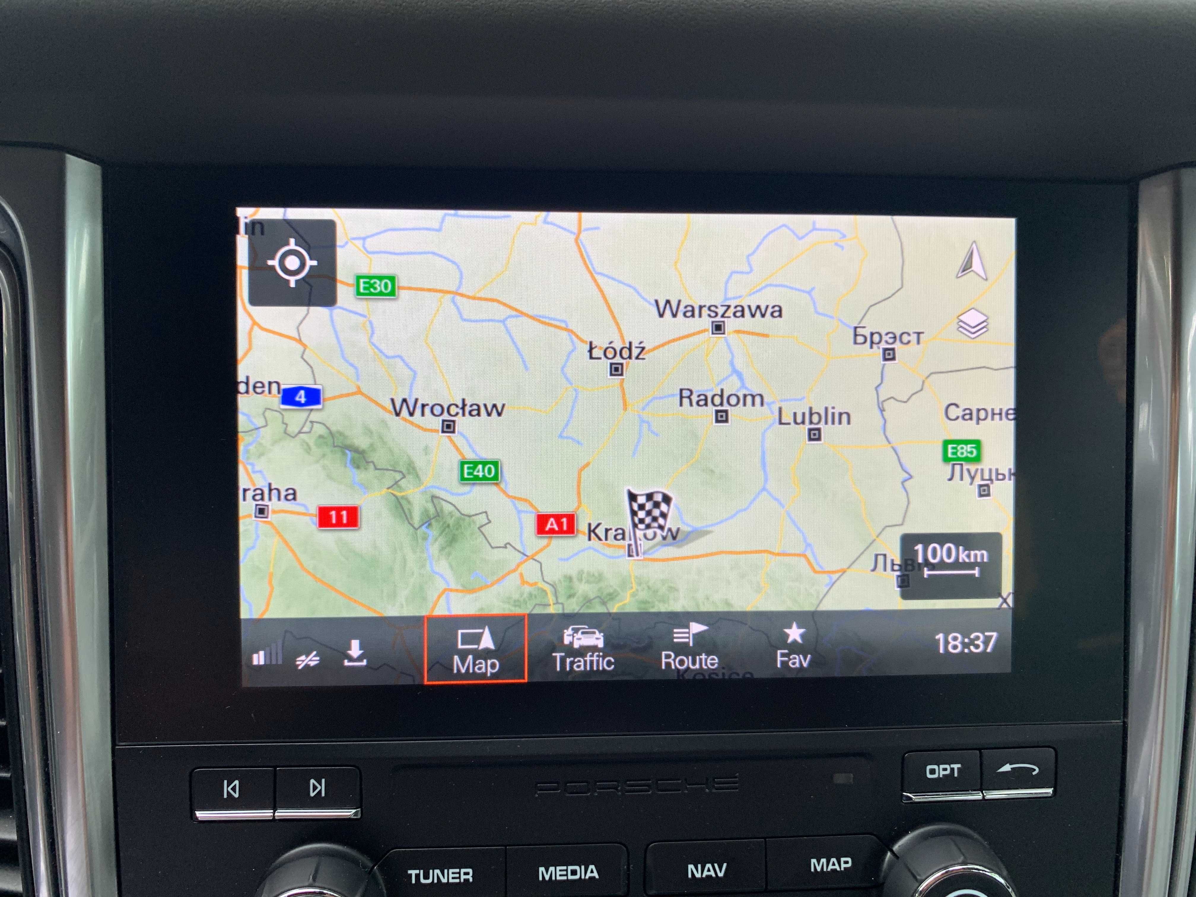 PORSCHE Polskie Menu Mapa Nawigacja USA/EUROPA Carplay Android Auto