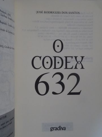 O Codex 632 de José Rodrigues dos Santos