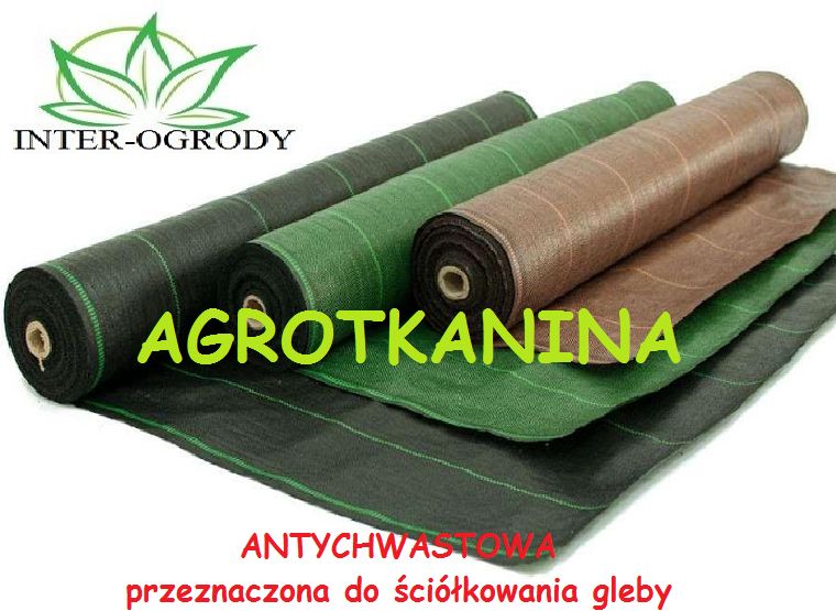 Agrotkanina czarna 162cmx100m UV 90g na CHWASTY HIT