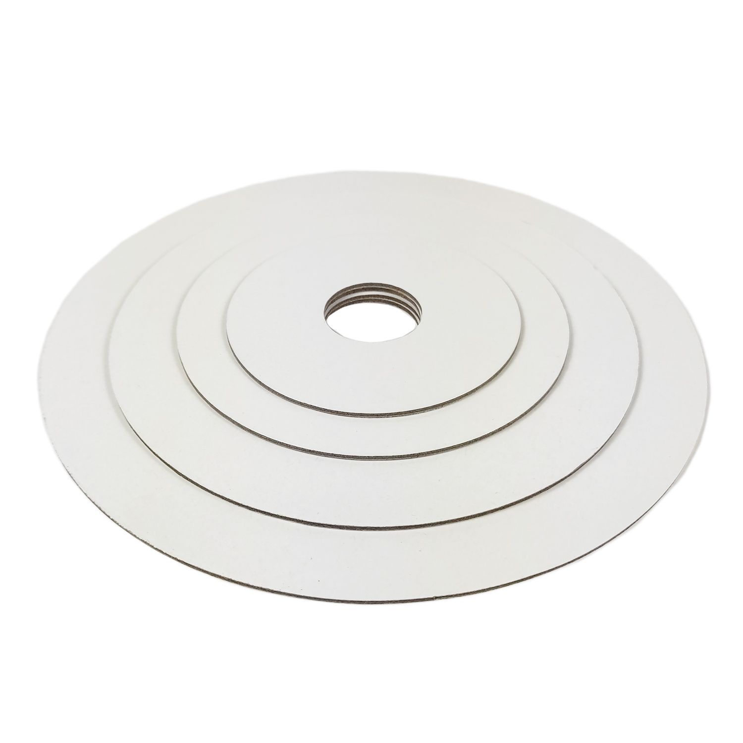 Podkład Pod Tort Piętrowy Laminowany Biały Z Otworem 22 Cm