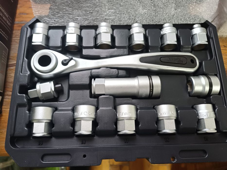 Powerfix zestaw przejściówek do kluczy nasadowych