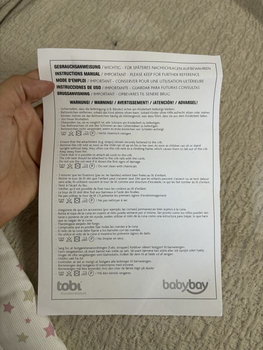 Babybay Ninho malha proteção berço bebé 165x25cm