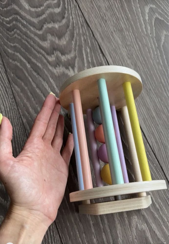 Drewniany tamburyn Montessori