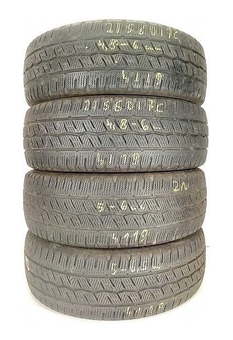 4x 215/60 R17C Hankook LV opony zimowe 6,5 mm / montaż kurier