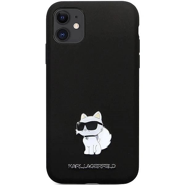 Etui Karl Lagerfeld Silicone Choupette Metal Pin na iPhone 11 / Xr - c