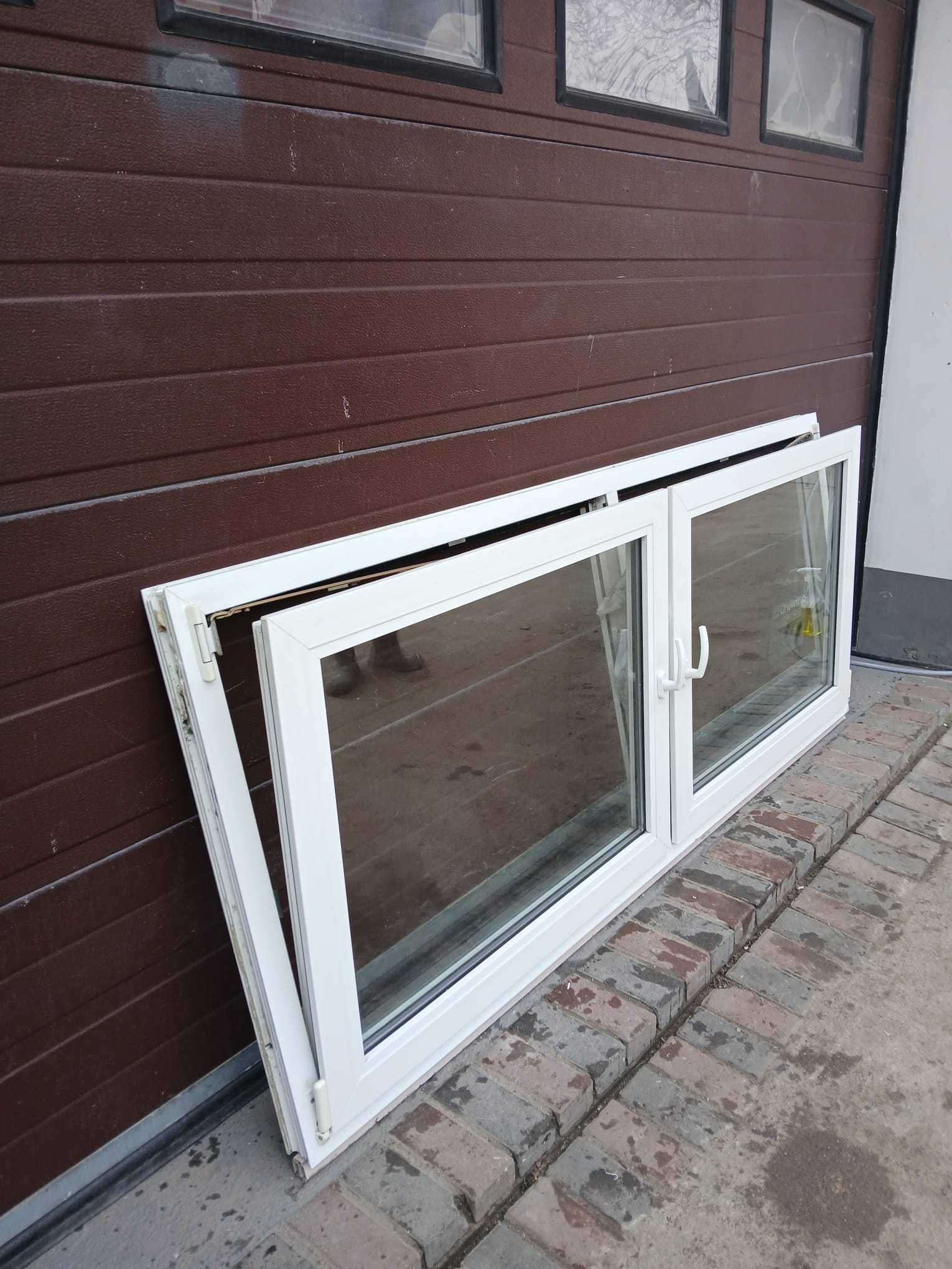 Okno dwuskrzydłowe 218x92 pcv plastikowe okna DOWÓZ CAŁY KRAJ