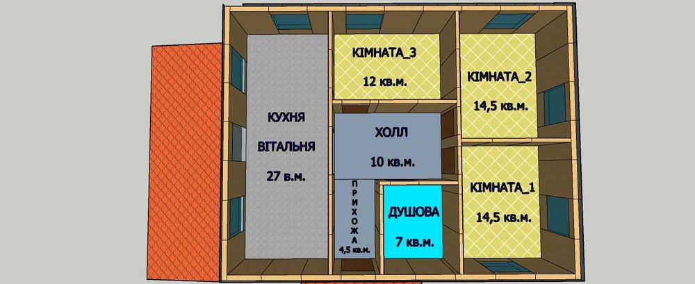 СІП-100 - домокомплект на 100 кв.м. (з-х кімнатний будинок)