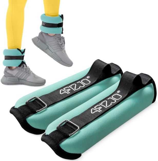 Obciążniki do ćwiczeń ręce i nogi 4fizjo 2 szt x 0,5 kg kostki i nadg.