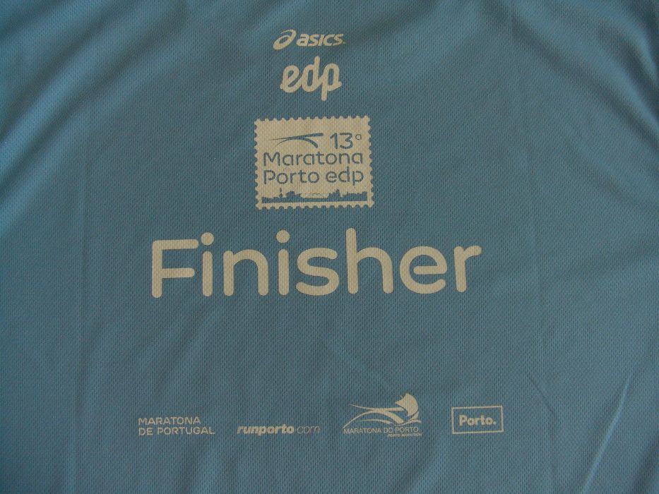 Camisola Asics "finisher" e medalha maratona Porto 2016 M/L