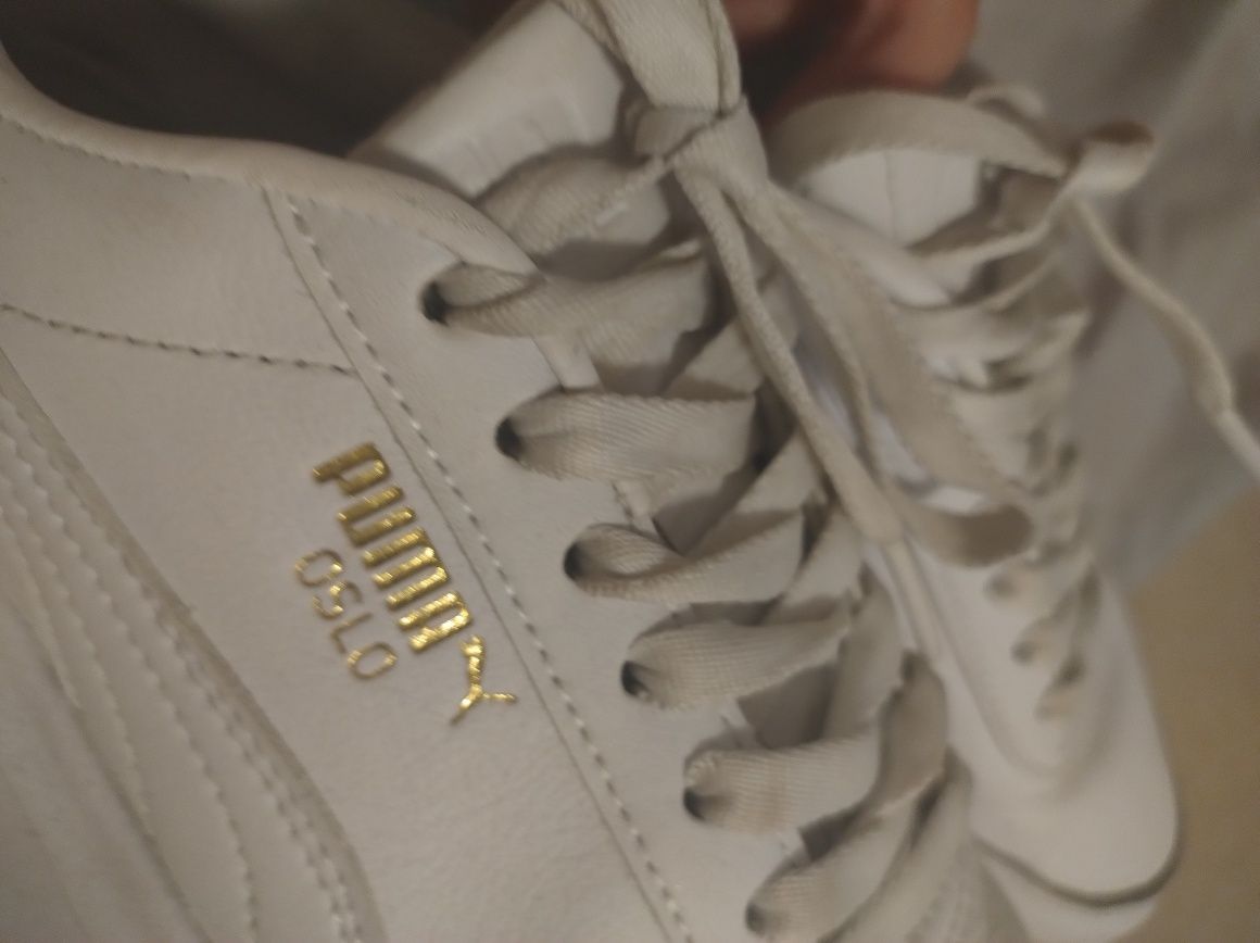 Buty puma oslo platforma podwyższenie białe Basic