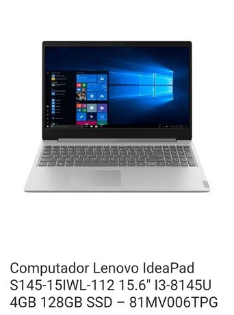Lenovo Ideapad s145-15iwL