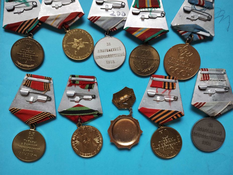 Zestaw medali radzieckich, zsrr.