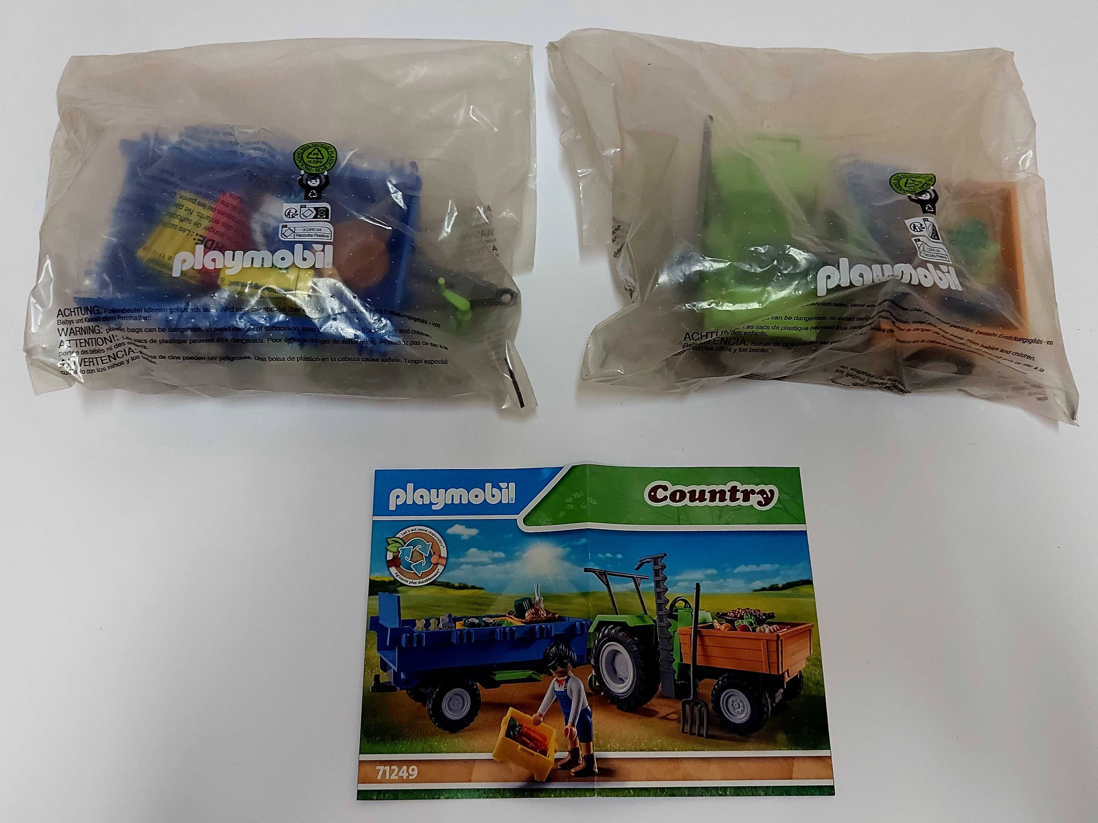 Playmobil 71249 Country Traktor z przyczepą.