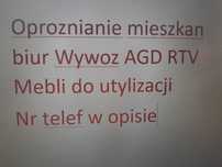 Oproznianie mieszkan biur wywoz AGD RTV Mebli utylizacjia Ruda slaska