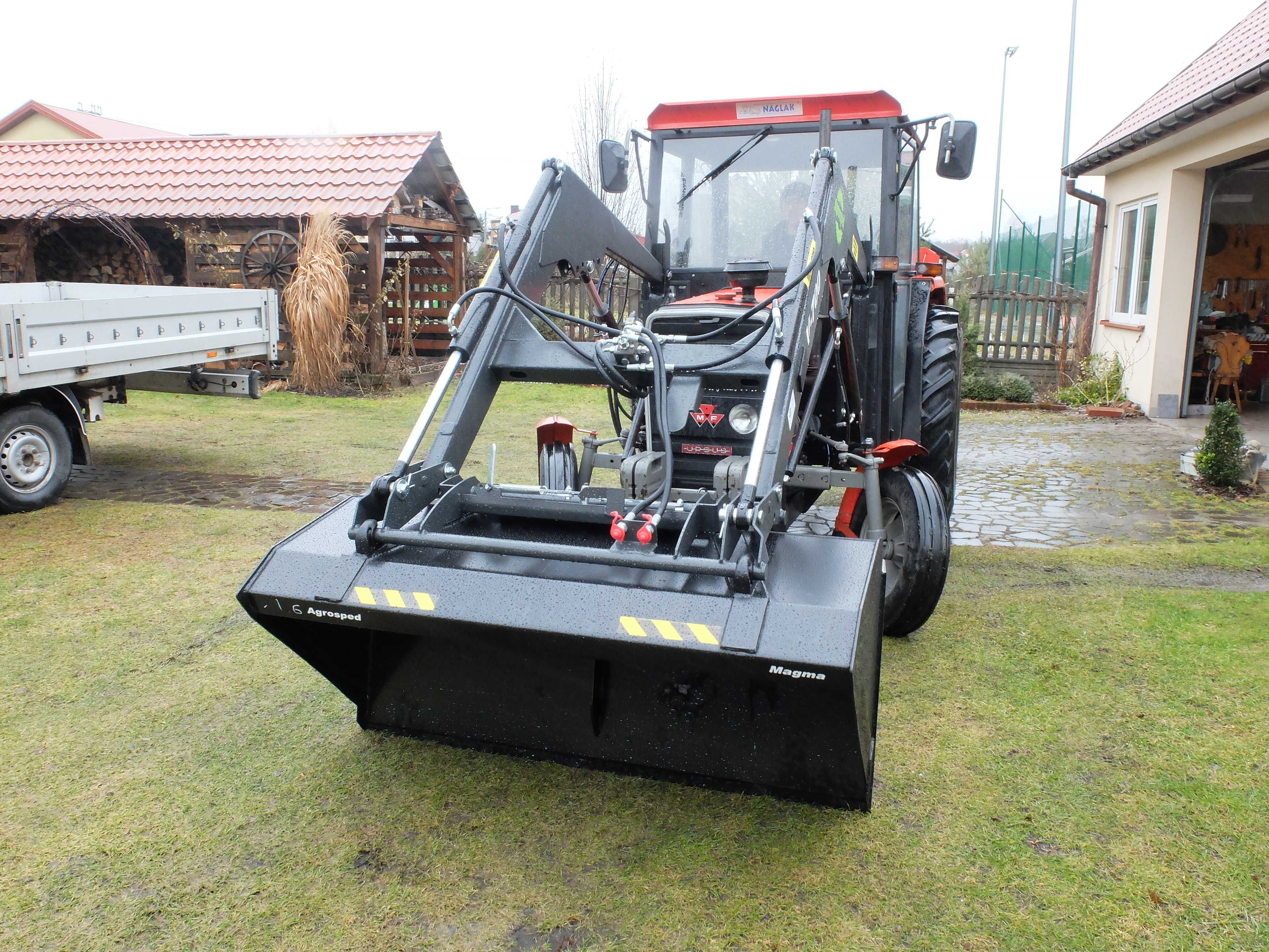 Ładowacz czołowy firmy Agrosped model V-700 Euroramka MF Zetor Ursus