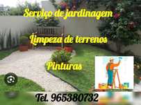 Serviço de jardinagem/ limpeza de terrenos/ pinturas