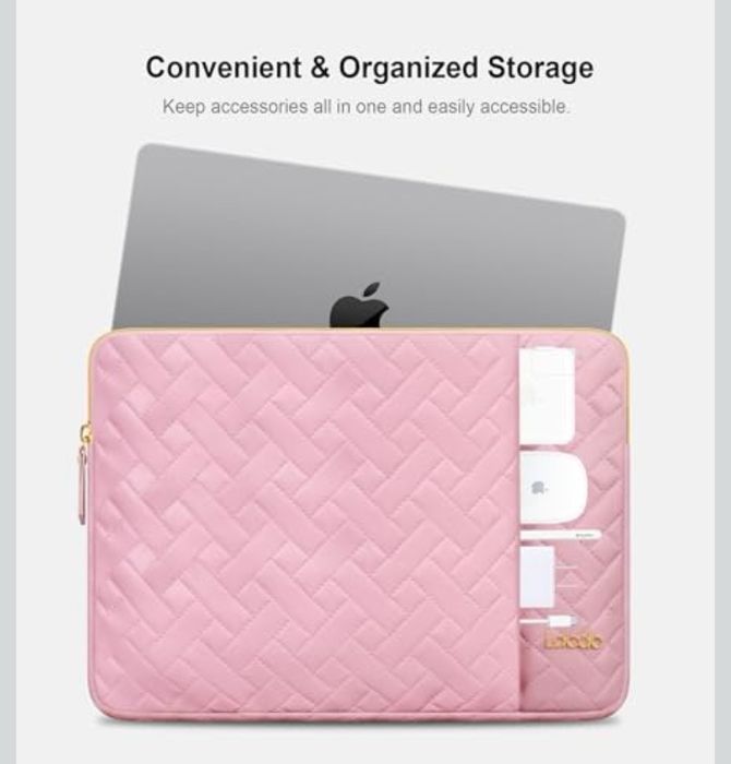 Etui na laptop LACDO 13-15 cali, różowe, wodoodporne