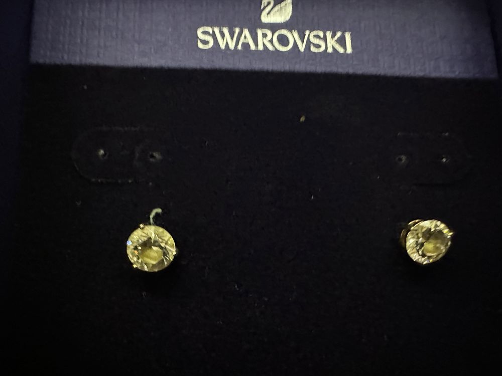 Swarovski fio e brincos