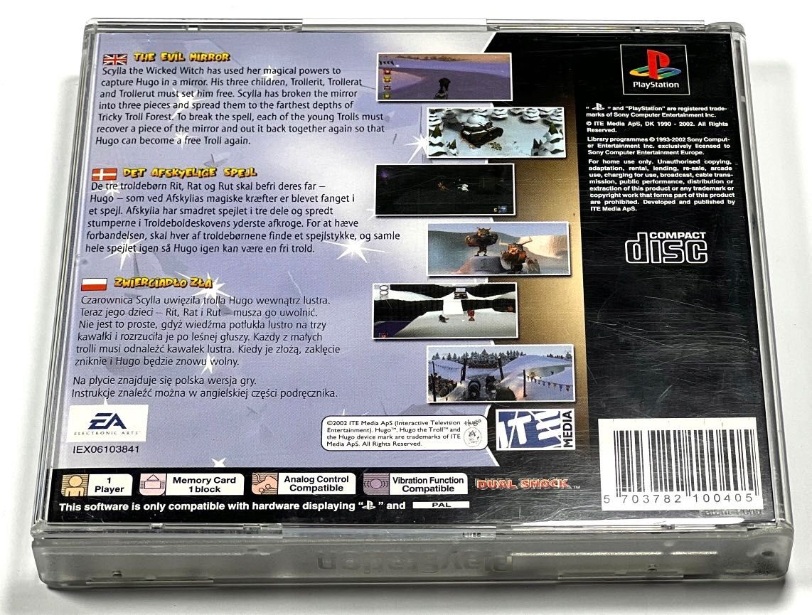 Hugo The Evil Mirror Polskie Wydanie Playstation 1 PS1 PSX