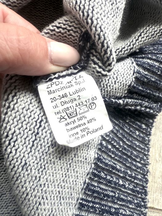 MTL piękny męski rozpinany sweter melanż rozmiar-XL