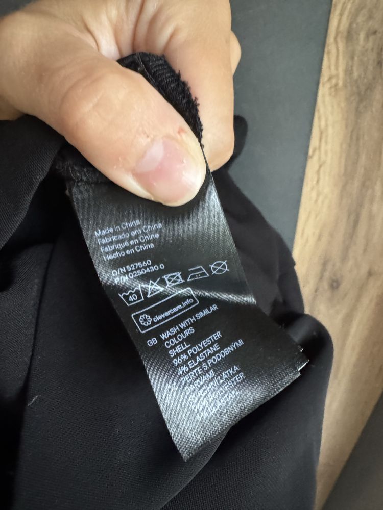 Długi zwiewny kombinezon H&M czerny damski 38 M