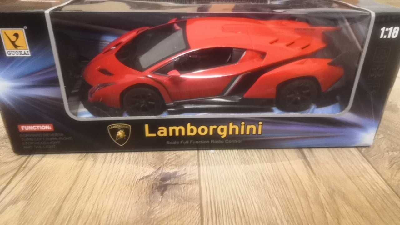 Lamborghini, pojazd zdalnie sterowany, czerwony