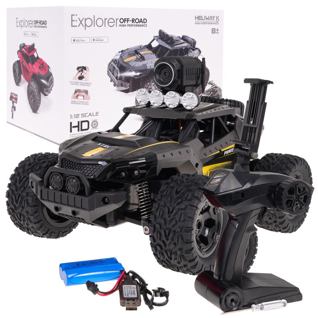 auto rc zdalnie sterowane Crawler PIONEER Czarny