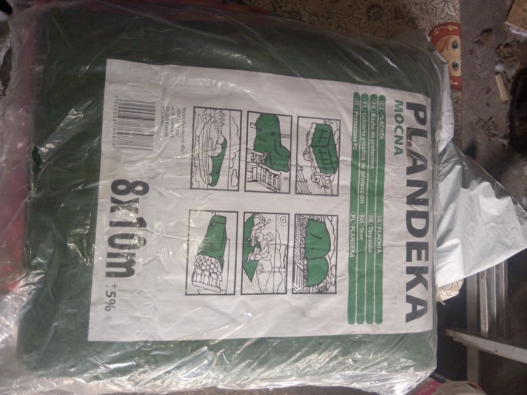 Plandeka 120gr gruba 8x10m