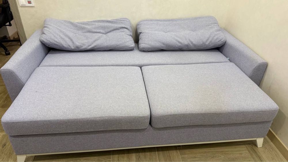 Диван-еврокнижка Морган в голубом цвете