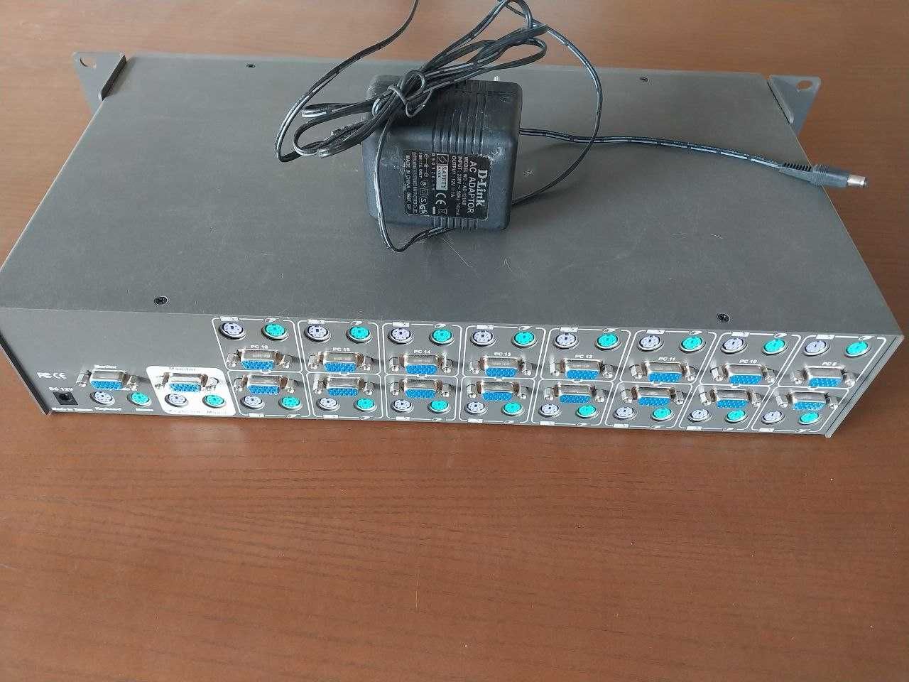 KVM-переключатель D-Link DKVM-16 , 16 портов.