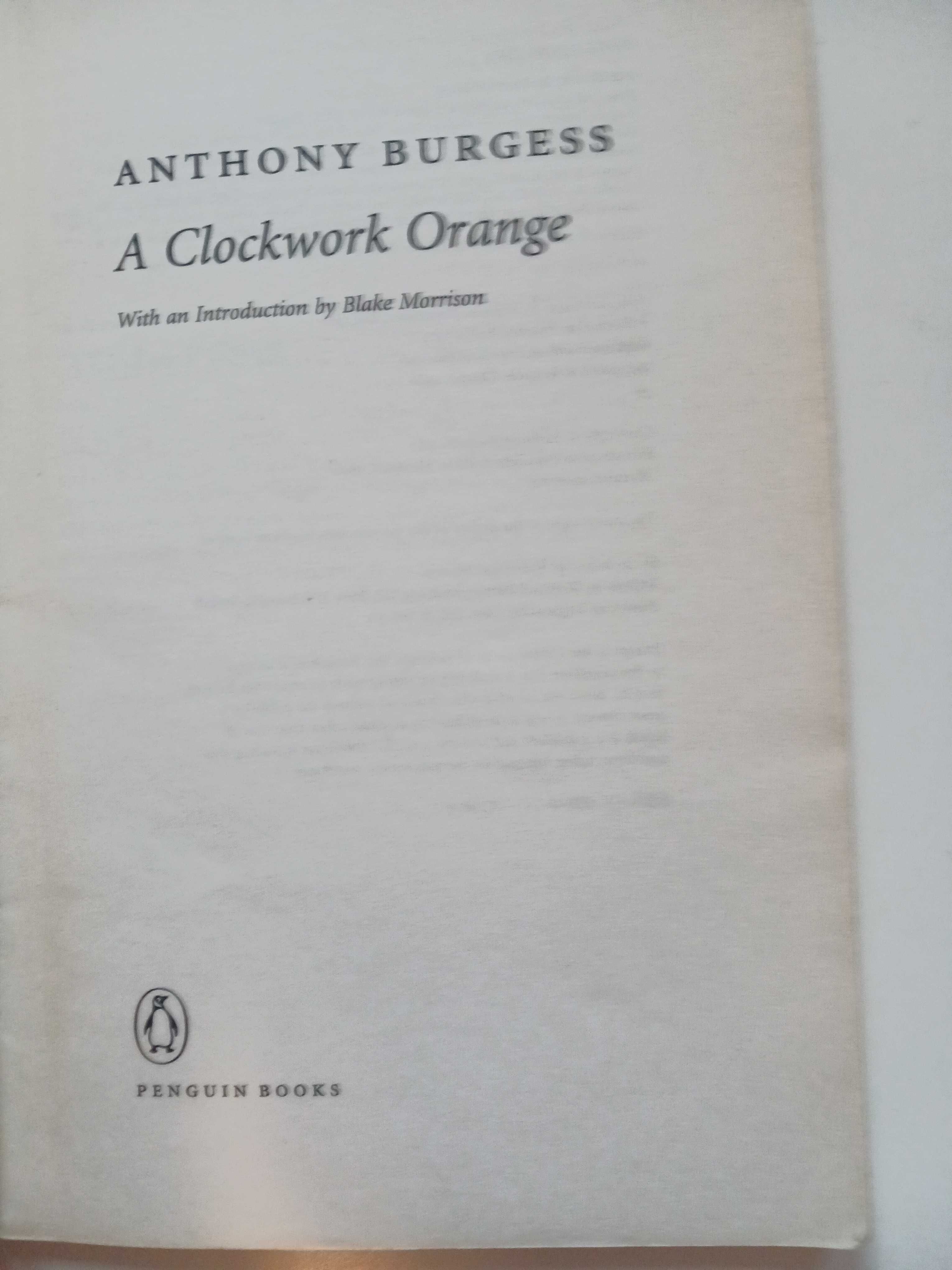 A. Burgess "A Clockwork Orange" Książka po angielsku sprzedam