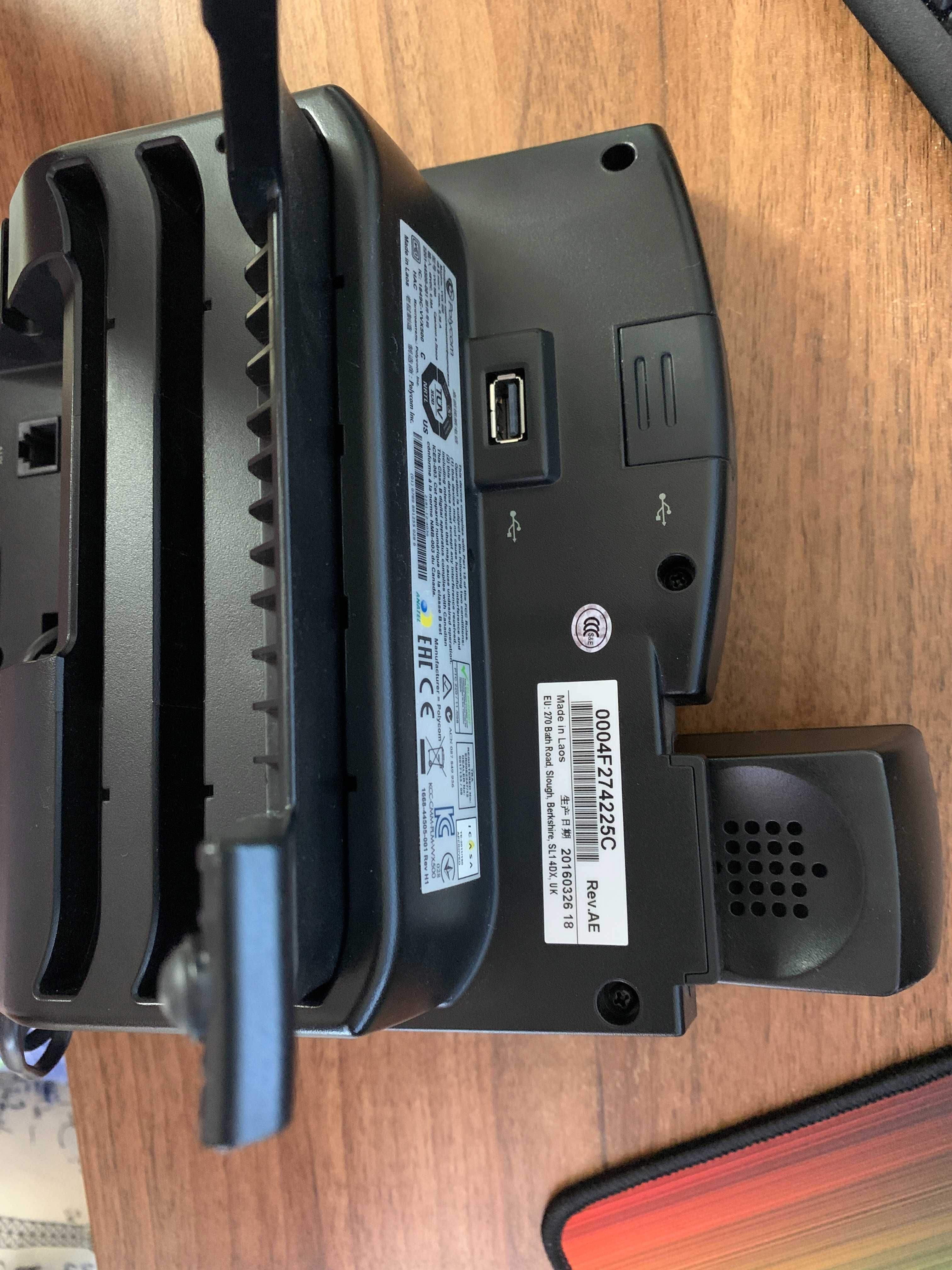 IP-телефон Polycom VVX 500 (OpenSIP) + PoE адаптер TP-LINK TL-PoE150S