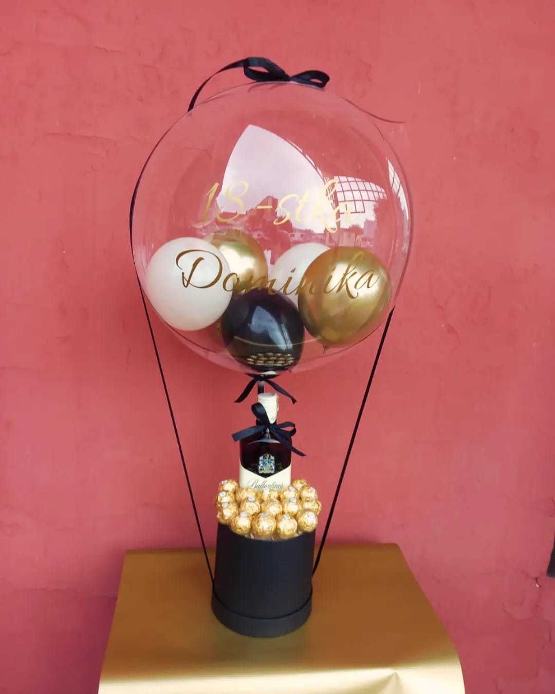 Ballonbox,flowerbox, balon krystaliczny,bobo,Bukiet słodyczy, balonbox