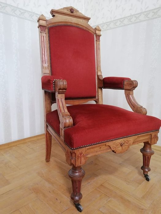 Fotel eklektyczny tron /