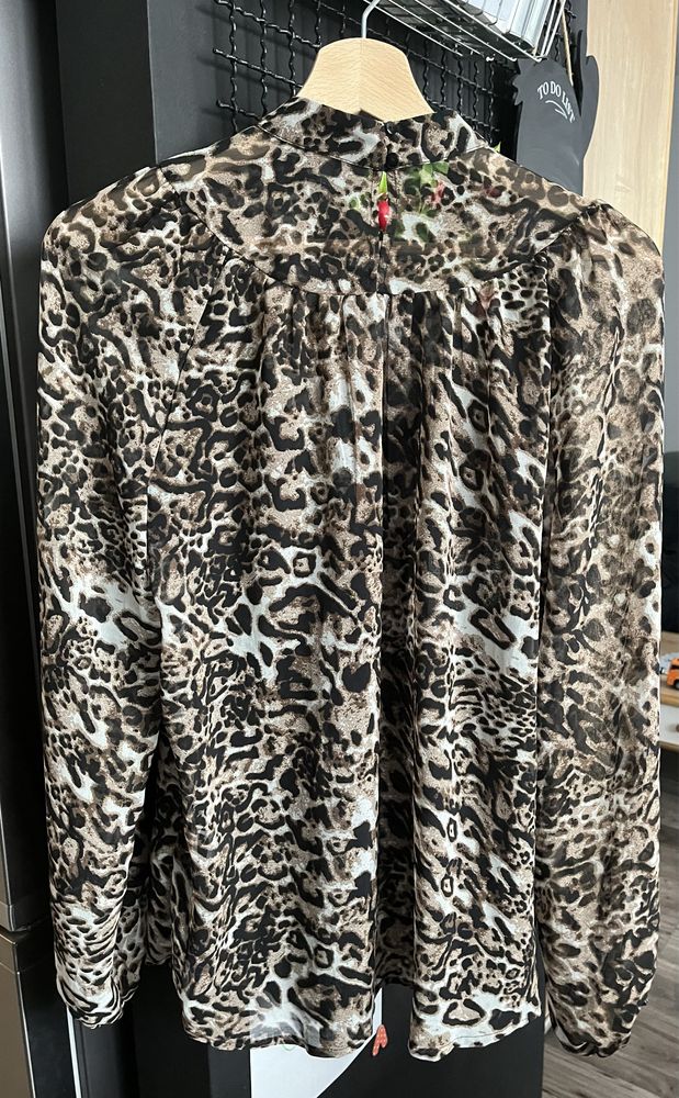 Koszula bluzka sexi 38 lub 40 elegancka panterka pantera print Next